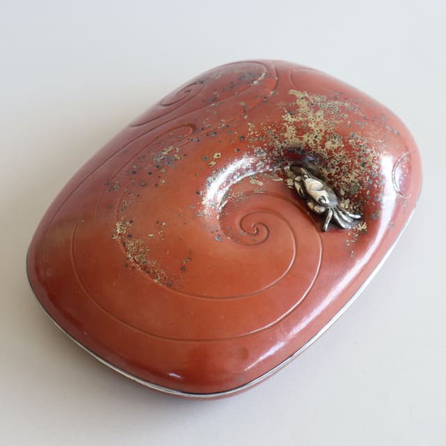 家出隆浩 具象 「打込象嵌硯箱 汀 1982」